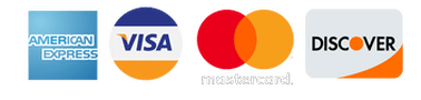 Payments Accepted American Express, VISA, Master Card, Discover