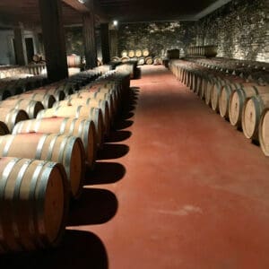 Rows of barrels
