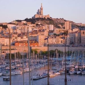 Vieux-Port, Marseille at sunset