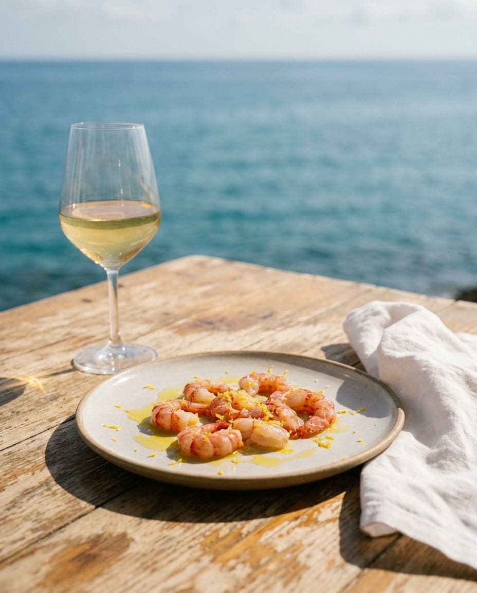 Malvasia Bianca paired with Apulian seafood at a chef-led tasting in Brindisi
