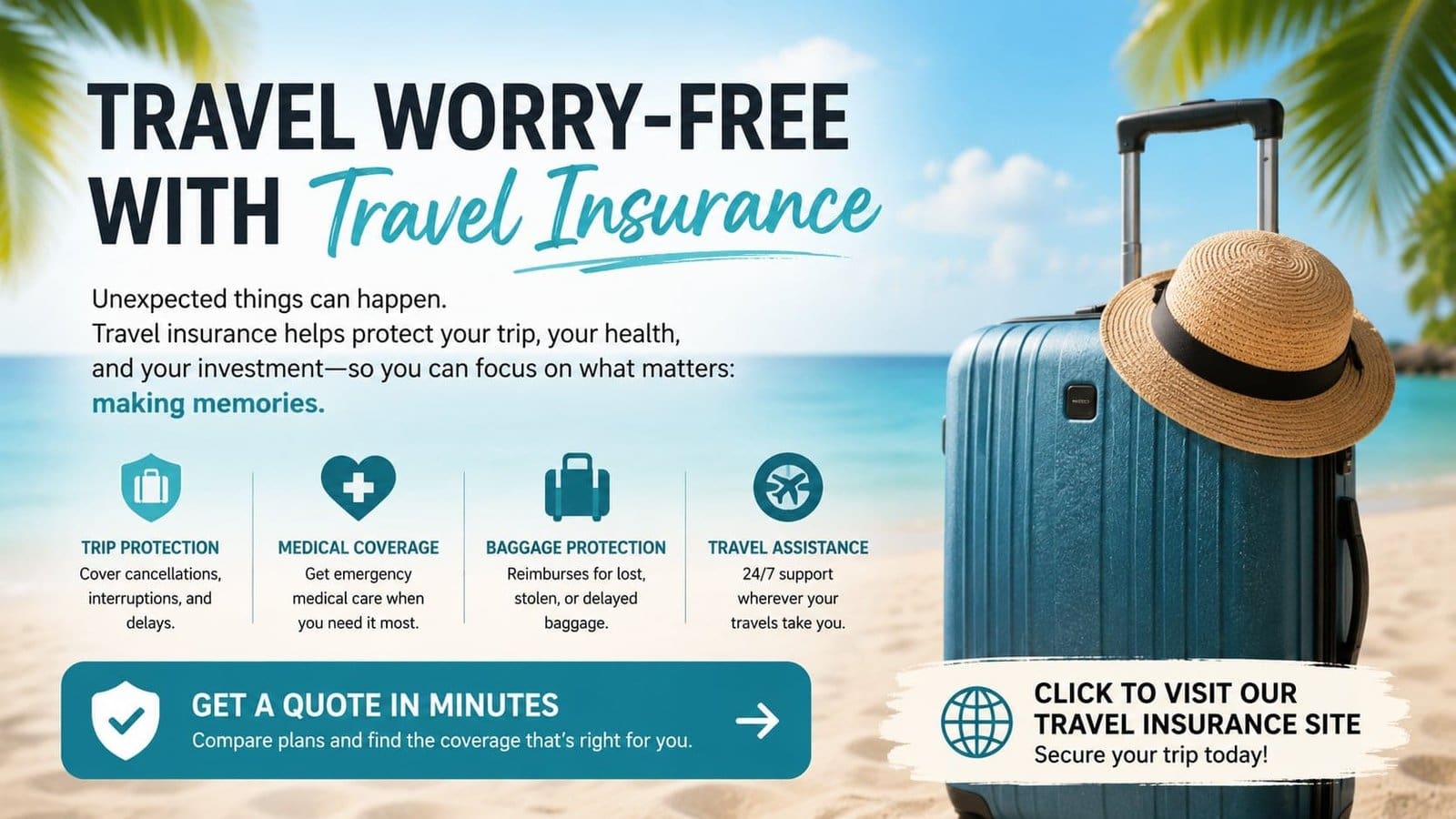 Travel insurance for VIP Winery Vacations